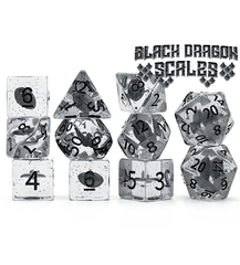 Inclusion Dice - Black Dragon Scales
